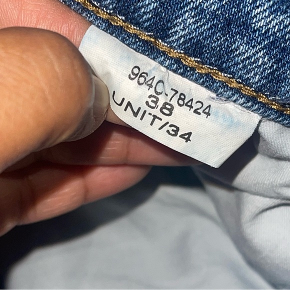 Stylish Blue Patchwork Women Jeans - Picture 5 of 9